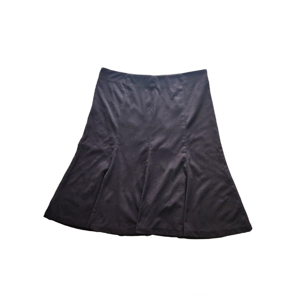 L' Patricia Faux Suede/Velvet Skirt Size M Vintage Y2K Knee Length #S52803